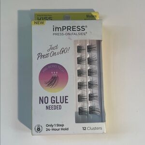 imPRESS No Glue Needed Lashes - Modern Natural 12 clusters NIB